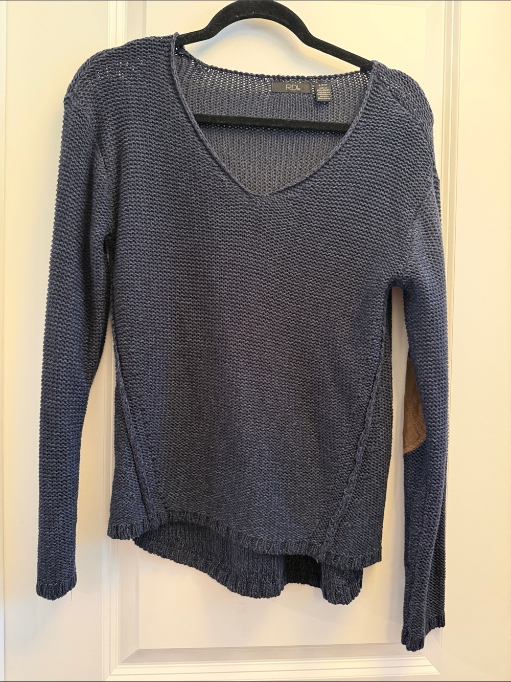RDI Navy V-Neck Knit Sweater